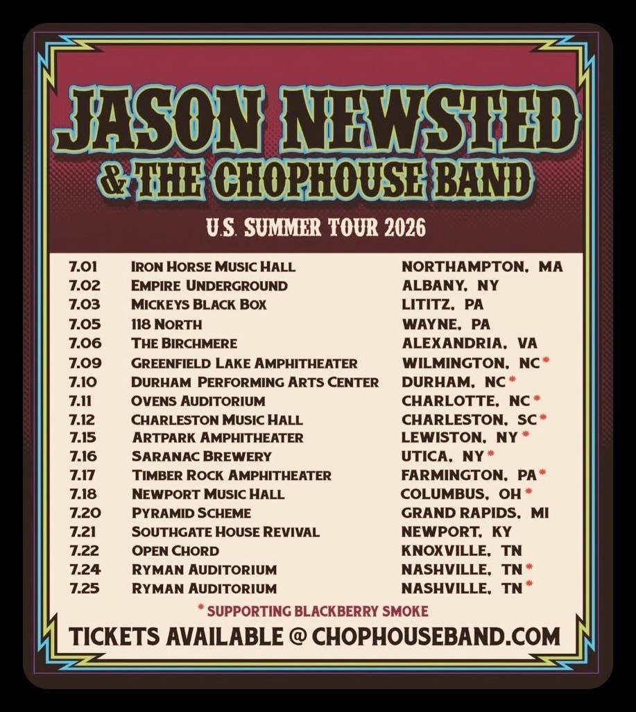 Jason Newsted Tour Poster 2026